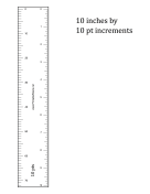 Layout Ruler 10-points