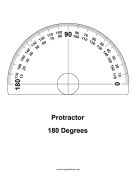 Protractor 180 Degrees