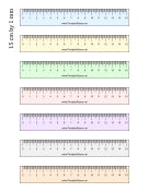 Ruler 15-cm By mm Colorful