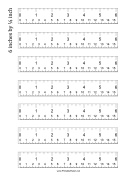 Ruler 6-Inch By 4 With cm
