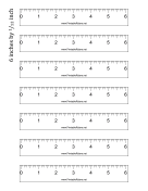 Ruler 6-inch by 1/12 inch