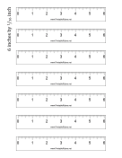 Ruler 6-inch by 1/16 inch