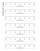 Ruler 6-inch by 1/8 inch