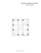 Square Quilter Ruler 3.5 Inches