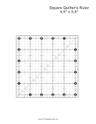 Square Quilter Ruler 5.5 Inches