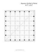 Square Quilter Ruler 6.5 Inches