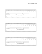 Wound Ruler OpenOffice Template