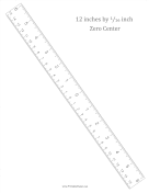 Zero Center Ruler 12-Inch By 16 OpenOffice Template